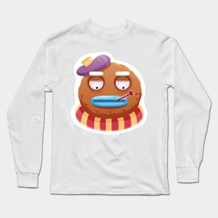 Christmas Sticker, Ginger Man Sticker Long Sleeve T-Shirt